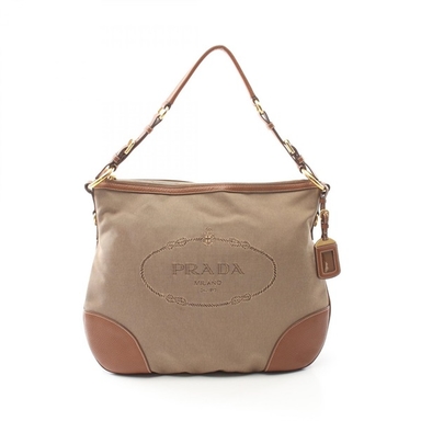 プラダ LOGO JACQUARD ロゴジャガード ホーボー ショルダーバッグ バッグ レディース BR4944