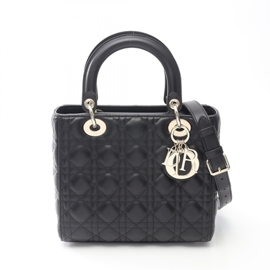ディオール LADY DIOR ミディアムバッグ カナージュ ハンドバッグ バッグ レディース M0565ONGE