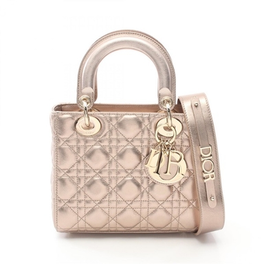 クリスチャンディオール LADY DIOR MY ABCDIOR レディディオール スモール カナージュ ハンドバッグ バッグ レディース M0538OWEC
