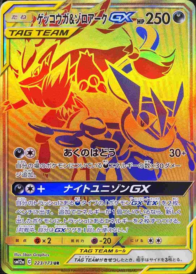 〔状態B〕ゲッコウガ＆ゾロアークGX【UR】{223/173} - TCG