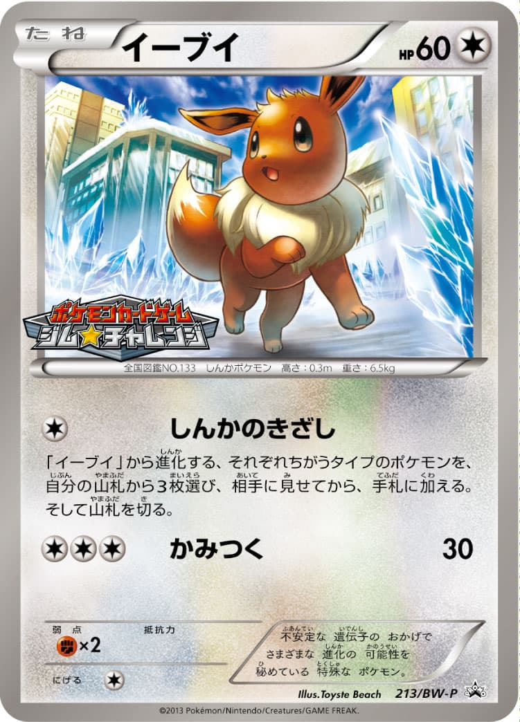 〔状態B〕イーブイ【P】{213/BW-P} - TCG